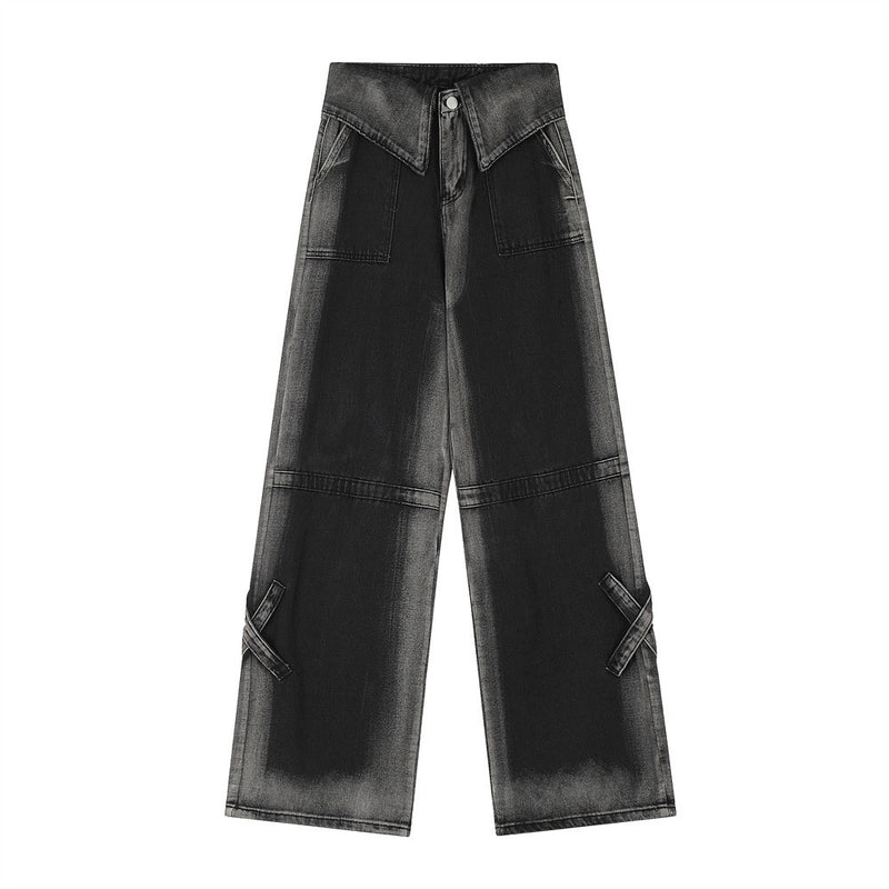 Men Jeans Inkjet Gradient Punk