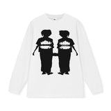 Vintage T-shirts Printed Short Sleeve T-Shirt Cotton Long Sleeve
