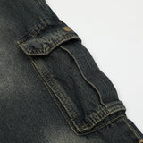 Men Jeans Five-Pointed Star Paste Cloth Embroidery Burr