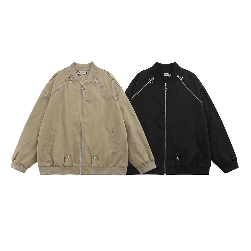 Women Jackets Couple Pilot Jacket College Style Baseball Uniform
