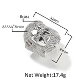 Rings Vintage Ring Jewelry Copper Zirconium Ring Spectrum St. Valentine's