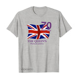 Inspired by Queen's Platinum Jubilee 2022 Elizabeth 70 Years T-shirt Logo Printed Short Sleeve T-shirt