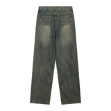 Men Jeans ripped hollow personality loose