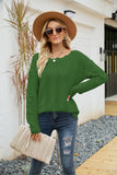 Women Pullover Sweater Hollow Knitted Sweater