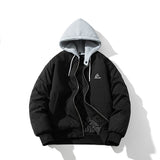 Mens Vintage Jackets Jacket Loose Baseball Suit Flight Suit Hooded