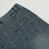 Men Jeans Stitching Hip Hop Trend Loose All-Match