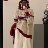 Women Pullover Sweater Loose Thick Sweater