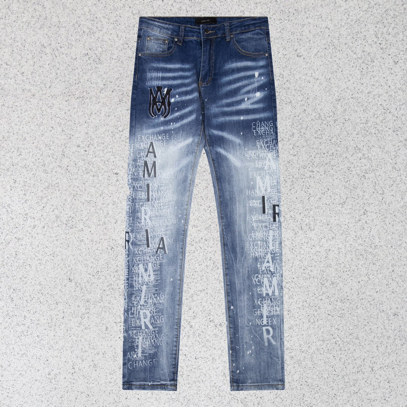 Amiri Jeans Sticker-Embroidered Jeans