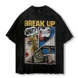 Men T-Shirt Creative Portrait Printing Loose