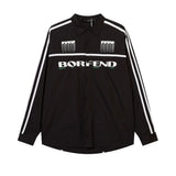 Men's Long Sleeve T Shirt Color Matching Long Sleeve Shirt Men's Letter Printing Personality Shirt Outer Wear