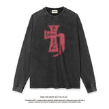 Unisex Long Sleeve Shirt Men's and Women's Autumn and Winter Loose Crew Neck