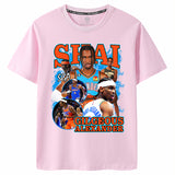 Basketball Star OKC Thunder NO.2 SGA Alexander Print Cotton