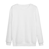 Solid Color Long Sleeve Crew Neck Shirt