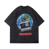Men T-Shirt Vintage Printed Idle Style