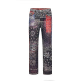 Men Jeans Digital Printing Personalized Patterns Trend Rock