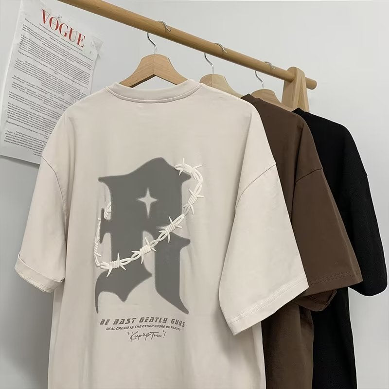 Men's T-Shirt Casual Round Neck Loose