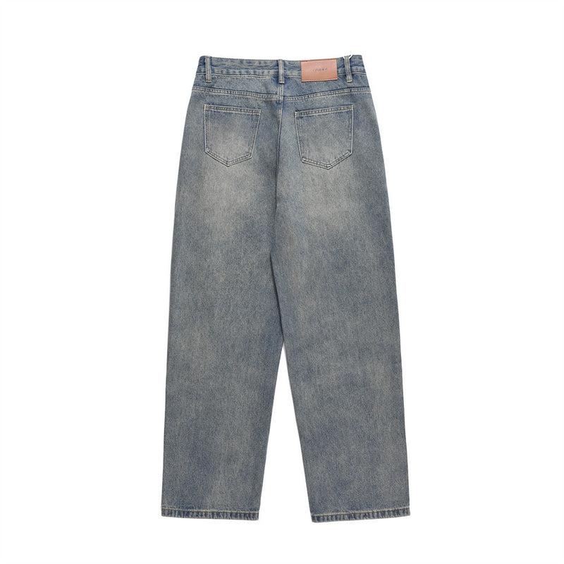 Men Jeans Ripped Distressed Casual Loose