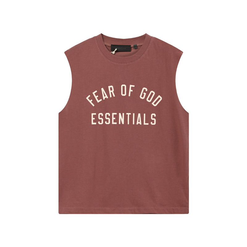 Fog Essentials tank summer FOG letter round neck pullover vest