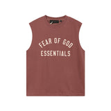 Fog Essentials tank summer FOG letter round neck pullover vest