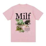 MILF Man I Love Frogs T Shirt Funny Frog Amphibian Lovers