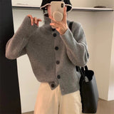 Women Knitted Cardigan Loose Knit Fashion Cardigan Sweater
