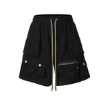 MIJKO Men Shorts Casual multi-pocket neutral shorts