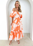 Women Dress Elegant Bubble Sleeve Fashion Dress