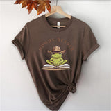 Retro Howdy Reader Frog Shirts Country Bookish Shirt
