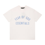 Fog Essentials T Shirts Spring/Summer FOG Double Line Letter Print Crew Neck Short Sleeves