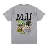 MILF Man I Love Frogs T Shirt Funny Frog Amphibian Lovers