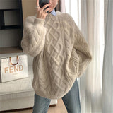 Women Pullover Sweater Thickened Thermal Knitting