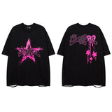 Men T-Shirt Graffiti Hole Vibe