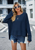 Women Pullover Sweater Loose Casual Sweater