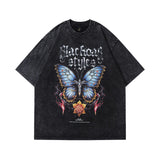 Men T-Shirt Retro Distressed Idle Style