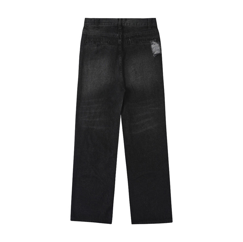 Men Jeans Hip Hop Ripped Retro Easy Matching Loose