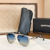Chrome Hearts Sunglasses Cool Tide Titanium Box Luxury Sunglasses
