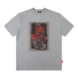 Men T-Shirt Cartoon Creative Printing Loose