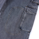 Men Jeans Multi-Pocket Workwear Loose
