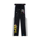Gallery Dept Sweatpants Hand-painted ink-splashing contrasting casual trousers