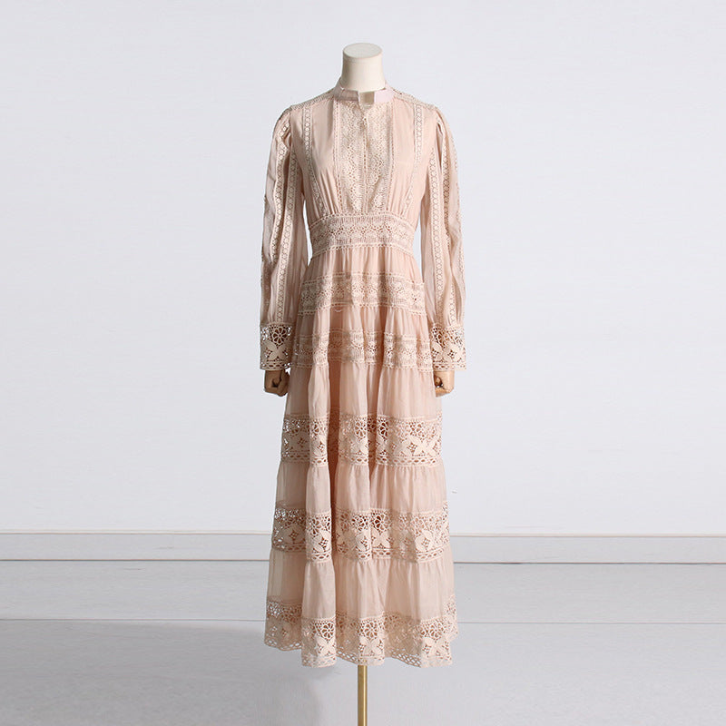 Bohemian Dress Fashion Lace V-neck Dress