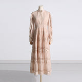 Bohemian Dress Fashion Lace V-neck Dress