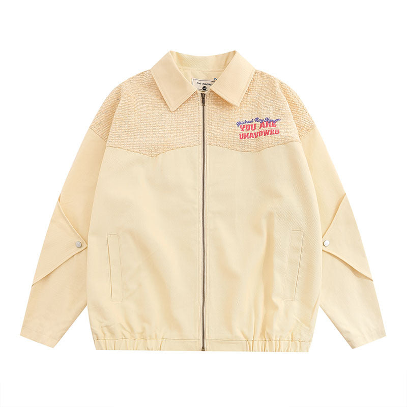 Women Jackets Vintage Flocking Embroidered