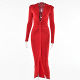 Women Dress Sexy Pleated Dress