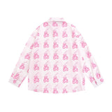Men Long Sleeved T Shirt Printed Long Sleeve Shirt Boys BF Loose Casual Spring and Summer Shirt