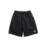 Unisex Shorts Vintage Zipper Workwear with Pocket Shorts Loose