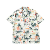 Short Sleeve Shirt Hawaii Printed Shirt Loose Leisure All-Matching