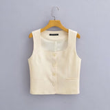 Women Vest Short Vest Coat
