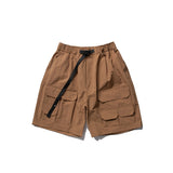 Unisex Shorts Loose Retro Multi-Pocket