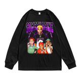 Rock Star T Shirt Comethazine Personalized Printed Long Sleeve T-shirt Loose Cotton