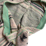 Kapital Sweater Vintage Hida Hehong Contrast Color Retro Ethnic Style Portrait Knitting Crew Neck Pullover Sweater